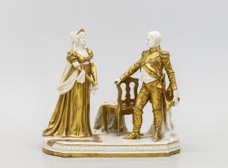 Фарфоровая композиция «Встреча Наполеона и прусской королевы Луизы»