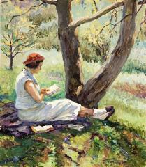 Чтение под деревом