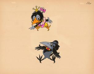 Ворон и ворона. Фаза из мультфильма "Мисс Новый Год"