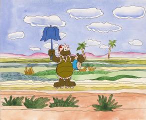 Кадр из мультфильма "По дороге с облаками"  по сказкам Александра Костинского