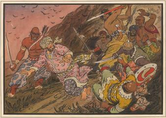 Иллюстрация к сказке "Али-Баба и сорок разбойников"