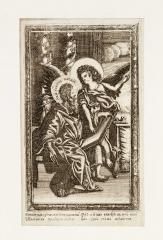 Неизвестный художник. Евангелист Матфей с ангелом.