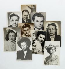 Сет из 9 фотооткрыток с советскими актерами