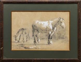 Рисунок "Лошадь и два ослика"