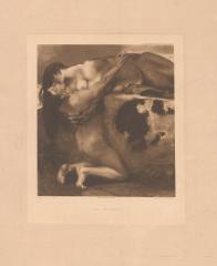 Гелиогравюра с картины Ф.Штука "Поцелуй Сфинкса"