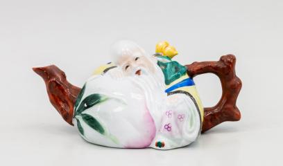 Чайник с изображением бога долголетия Шоу-сина