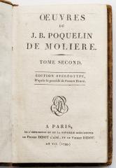 Œuvres de J.B. Poquelin de Molière, T. 2 [Произведения Ж.Б. Поклена де Мольера, Т. 2]. На франц. яз.
