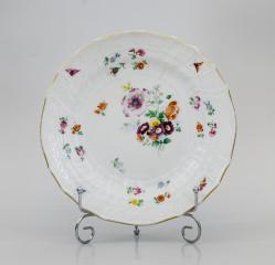 Тарелка глубокая с цветочной росписью