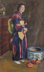 Японская женщина в кимоно. Сахалин