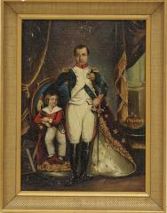 Наполеон с наследником Наполеоном Франсуа Жозеф Шарль Бонапартом