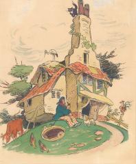 Иллюстрация к книге С.Маршака "Дом, который построил Джек"