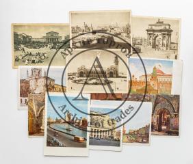 Сет из 16 открыток с видами Москвы.