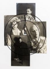 Сет из 4 фотооткрыток с автографами (на трех) оперного певца Е.Д. Михайлова.