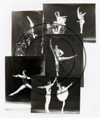 Сет из 9 фотографий со сценами из балетов Кировского театра.
