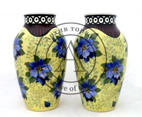 Парные вазы "Синие цветы"