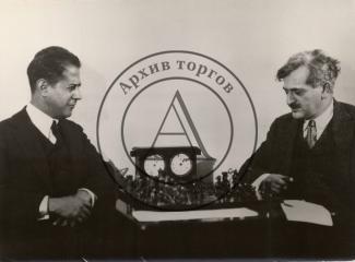 Международный шахматный турнир в Москве 1925 г. Чемпион мира Х.Р. Капабланка и экс-чемпион мира Ласкер.