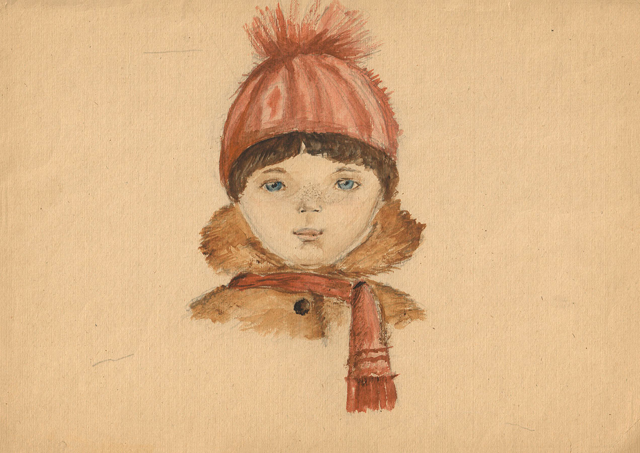 Девочка в зимней шапке