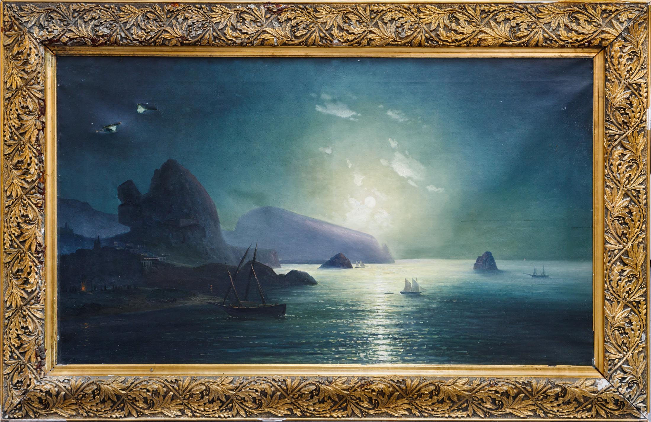 Копия с картины И. Айвазовского «Гурзуф ночью»