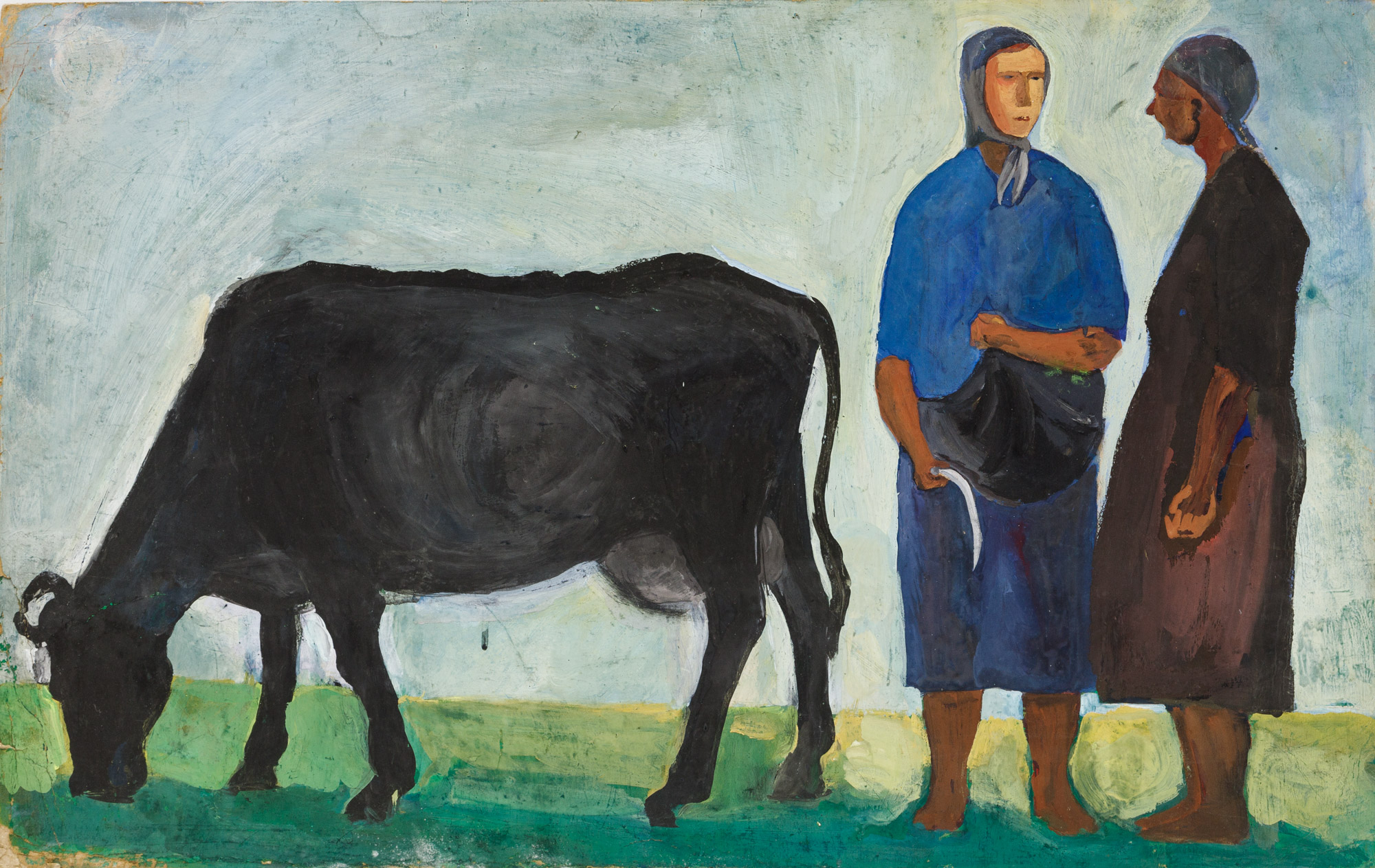 Две женщины с коровой