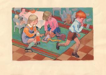 Иллюстрация «Игры в детском саду»