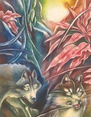 Волки. Иллюстрации к книге Р. Киплинга «Маугли»
