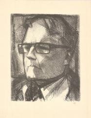 Литография "Портрет Шостаковича"