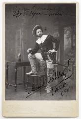Автограф Л. Собинова на собственной фотографии в роли герцога из оперы Дж. Верди Риголетто