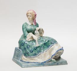 Скульптурная композиция «Дама с болонкой»