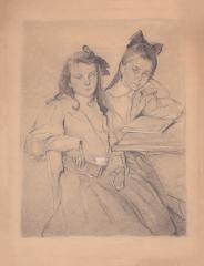 Портрет двух девочек