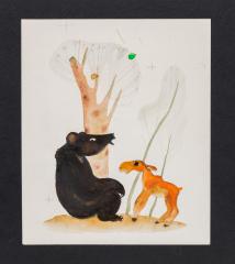Медведь и лосенок. Иллюстрация к сборнику сказок Г.Цыферова "В медвежачий час"