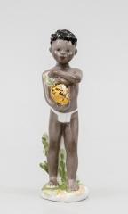 Скульптура «Негритенок с ананасом» из серии «Африка»