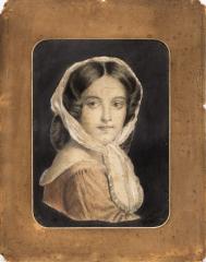 Портрет девочки с платком на голове
