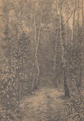 Два рисунка "В лесу"