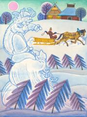 Иллюстрация к сказке "Старый мороз и молодой морозец"