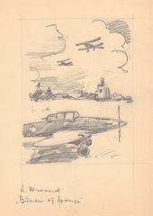 Восемь эскизов иллюстраций на военную тему (2)