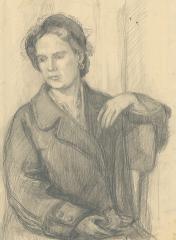 Портрет женщины в пальто