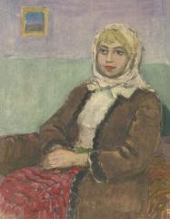 Портрет молодой девушки в платке
