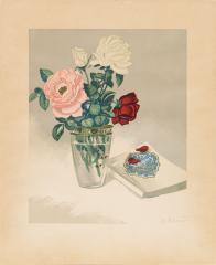 Натюрморт с садовыми розами