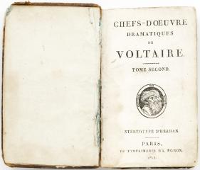 Les chefs d’œuvre dramatiques de Voltaire, T.2 [Драматические произведения Вольтера, Т.2]. На франц. яз.