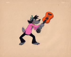 Волк разбивающий гитару .Фаза к мультфильму "Ну, погоди!"