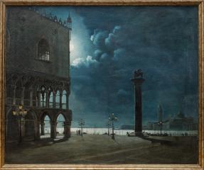Площадь Сан Марко ночью. Венеция.