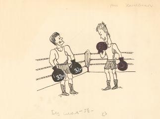 Карикатура "На ринге"