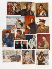 Сет из 34 открыток  "Мужские портреты"