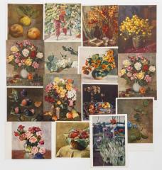 Сет из 26 открыток «Цветы и фрукты»