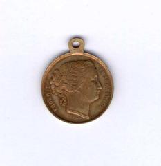 Медаль Франция. Наполеон и Жозефина
