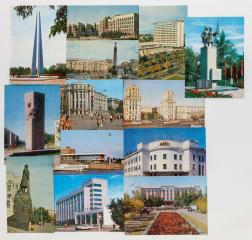 Сет из 34 открыток "Города СССР" (Павлодар, Усть-Каменогорск, Минск)