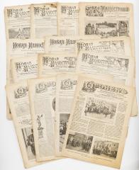 Сет из 17-ти номеров изданий «Огонёк» за 1900 и 1906 г. и «Новая иллюстрация» 1900-1915 гг.