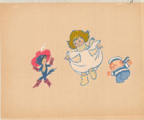 Фаза движения из мультфильма "Танец Кукол" на музыку Д.Д. Шостаковича из одноимённого сборника