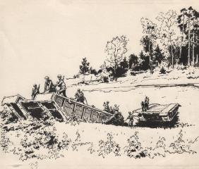 Иллюстрация "Переправа через реку"