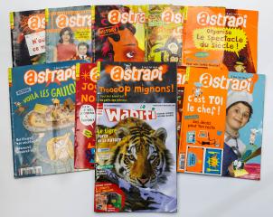 Подборка из 10 номеров журнала "Astrapi" и 1 номера журнала "Wapiti". На франц. яз.
